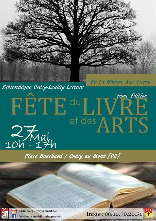 Fête du livre et des arts Crécy au Mont 27 mai